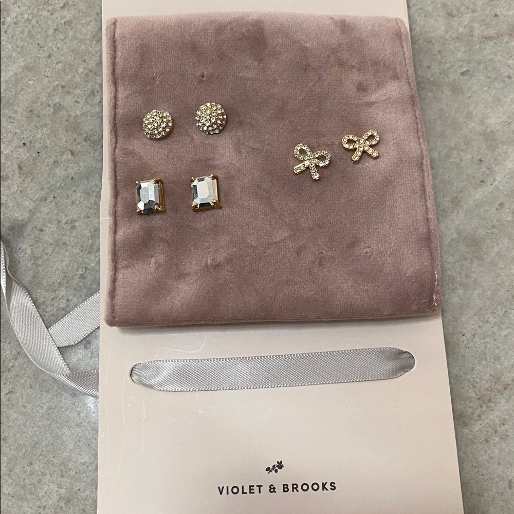 New Violet & Brooks Earring Set